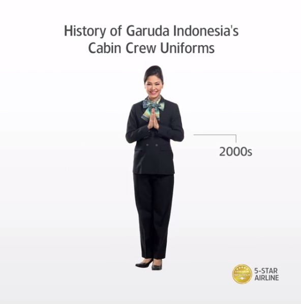 18 Transformasi seragam pramugari Garuda Indonesia, 1949 hingga kini