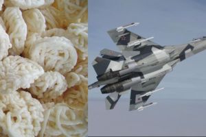 Ini jumlah kerupuk yang dibutuhkan kalau mau dibarter dengan Sukhoi