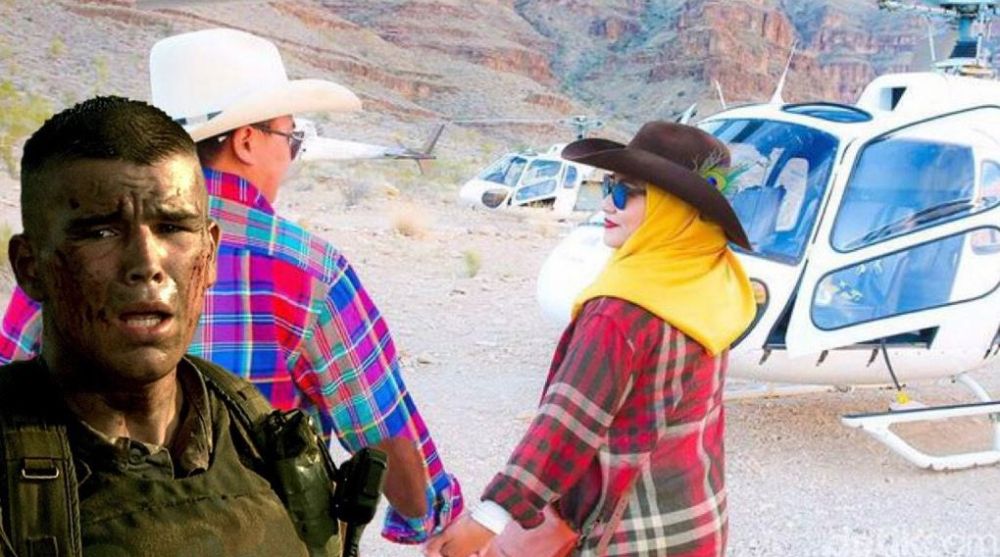 10 Foto editan kocak sindir gaya glamor Anniesa Hasibuan dan suaminya