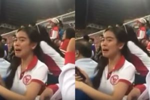 Sosok cantik nangis saat Indonesia kalah dari Malaysia ini terungkap