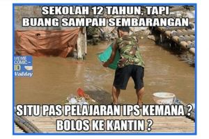 10 Meme buang sampah sembarangan, sindir kamu yang nggak sayang alam