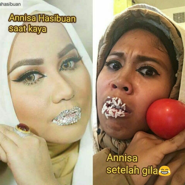 10 Meme kocak sindir bibir Swarovski Anniesa Hasibuan ini bikin ngakak