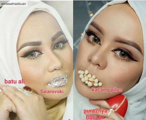 10 Meme kocak sindir bibir Swarovski Anniesa Hasibuan ini bikin ngakak