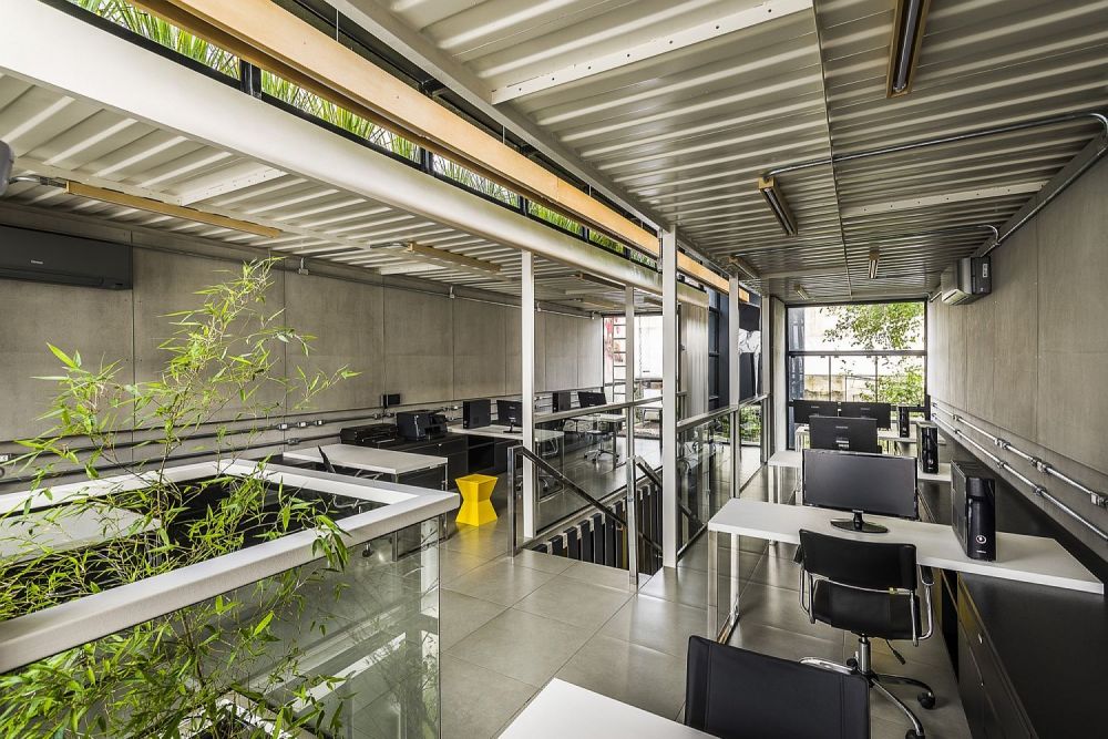 15 Gaya arsitektur kantor modern pakai kontainer, kerennya kebangetan