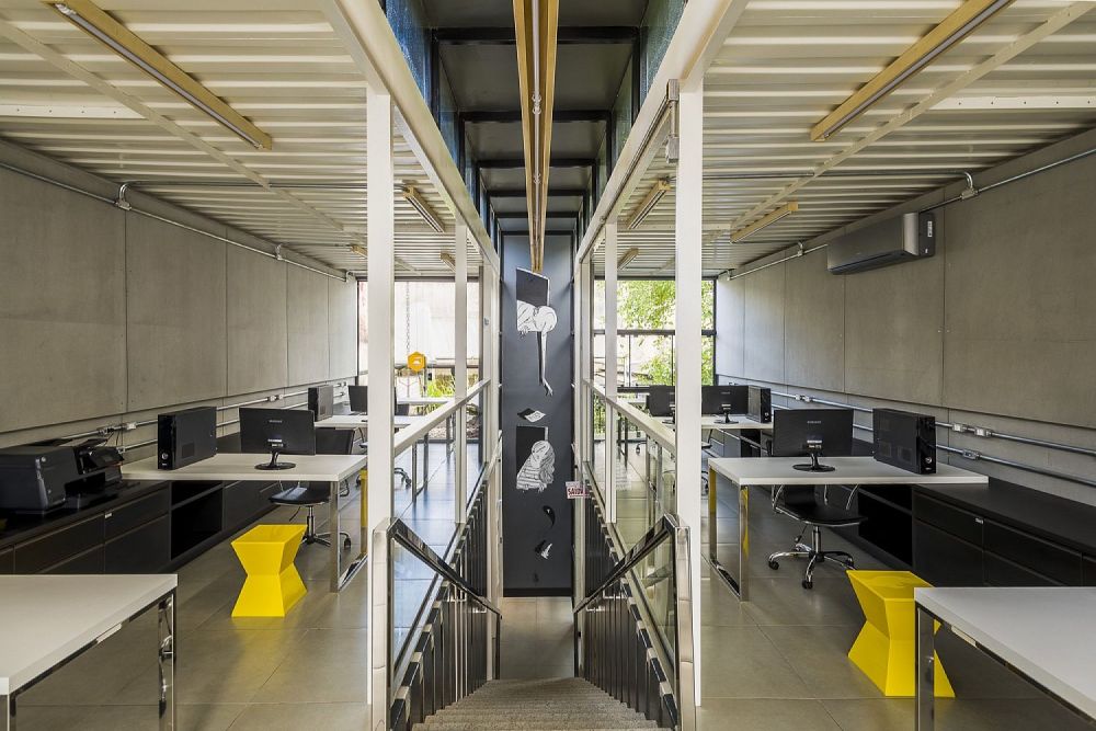 15 Gaya arsitektur kantor  modern pakai kontainer  kerennya 
