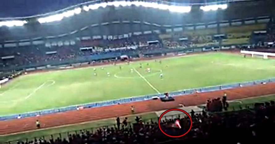 Video saat petasan tewaskan Catur Yulianto di laga Timnas vs Fiji