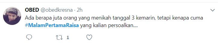 12 Kicauan kocak 'Malam Pertama Raisa' ini bikin jomblo senyum miris