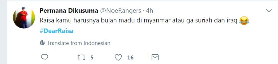 10 Kicauan 'Dear Raisa' ini bakal bikin kamu ngakak ababil