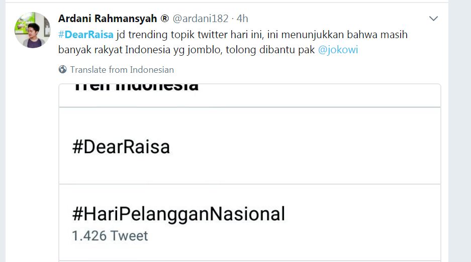 10 Kicauan 'Dear Raisa' ini bakal bikin kamu ngakak ababil