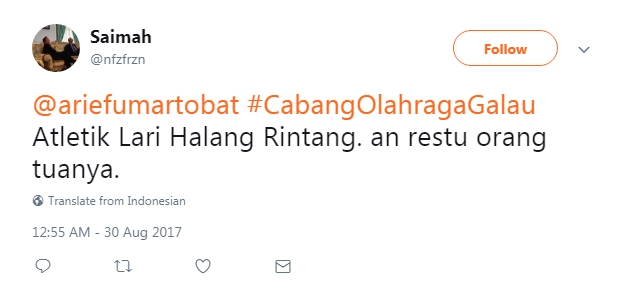 15 Cuitan #CabangOlahragaGalau ini lucunya bikin jomblo ketawa miris 