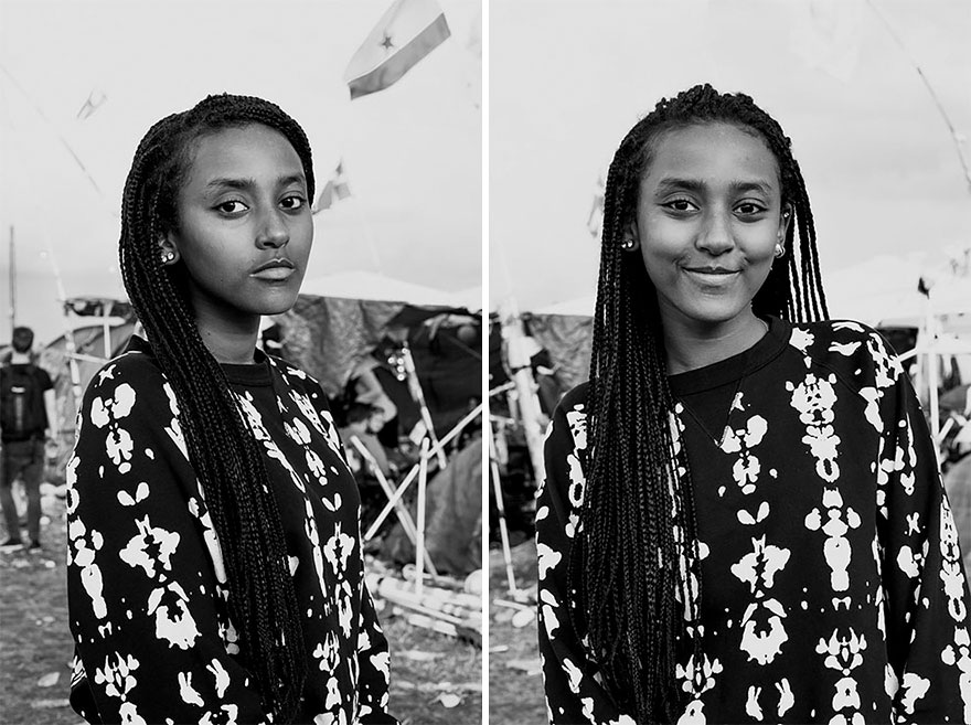 10 Potret beda ekspresi wajah sebelum dan sesudah dicium orang asing