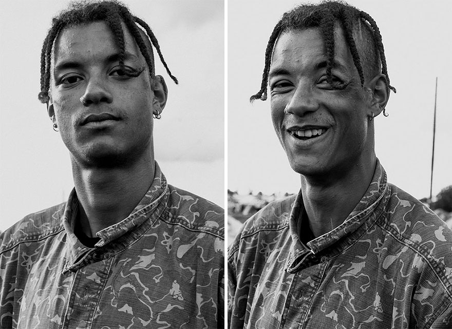 10 Potret beda ekspresi wajah sebelum dan sesudah dicium orang asing