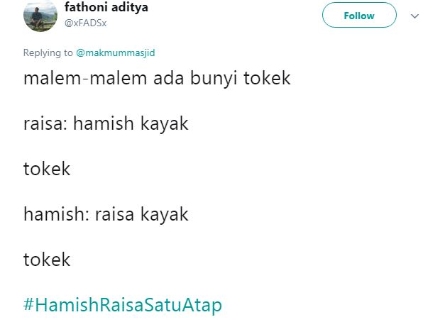 10 Cuitan #HamishRaisaSatuAtap ini lucunya bikin susah nahan ketawa