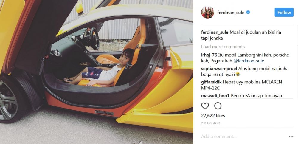 Sule pamer mobil mewah, komentar warganet mak jleb & bikin cekikikan