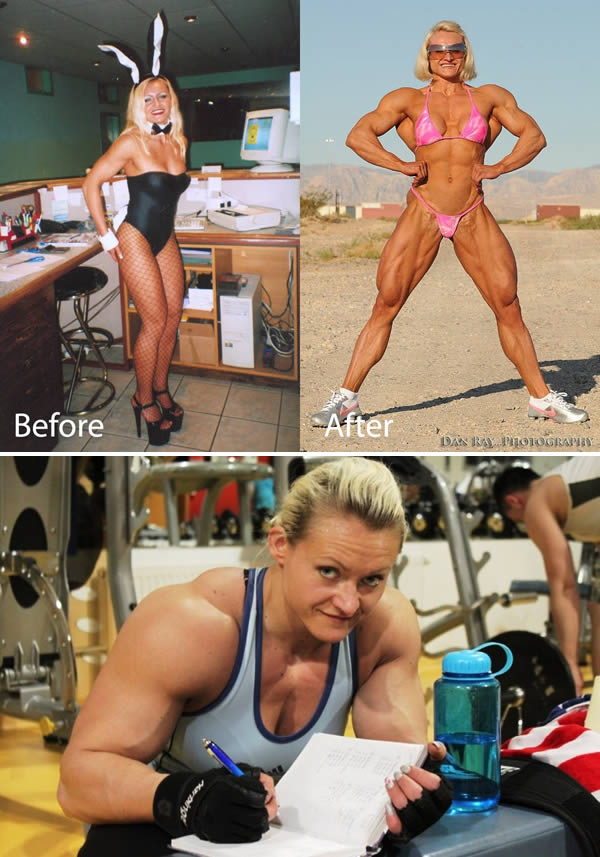 8 Wanita ini memakai steroid, bentuk tubuhnya berubah mencengangkan