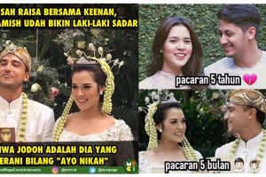  15 Meme kocak ini hibur kamu yang masih patah hati Raisa-Hamish nikah