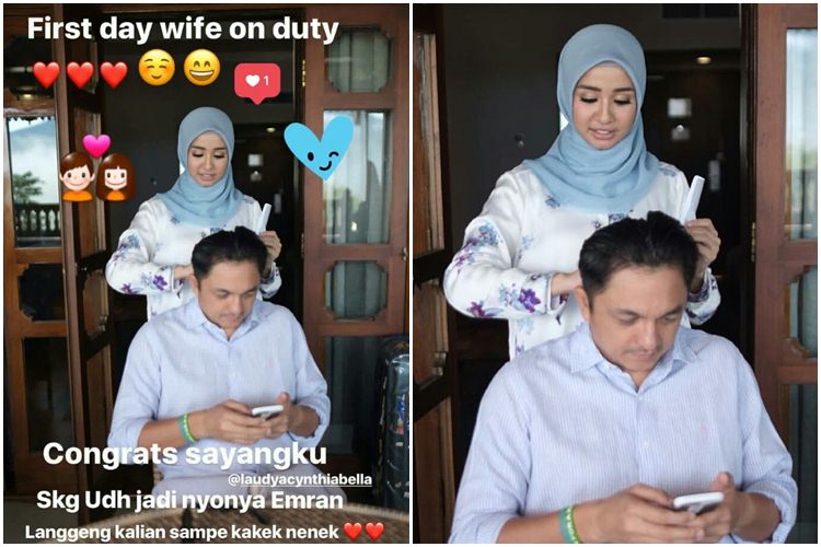 Ini tugas pertama Bella setelah jadi istri Engku Emran, so sweet abis