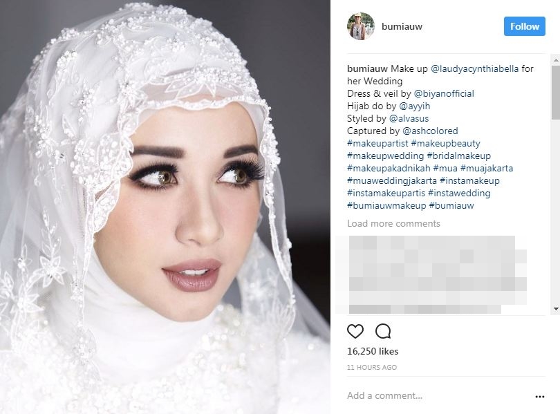 Tuai kritikan, foto close up makeup Laudya Bella justru bikin kagum
