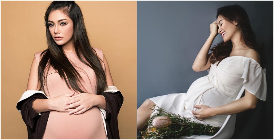 Sama-sama hamil tua, ini beda gaya Celine Evangelista & Acha Septriasa