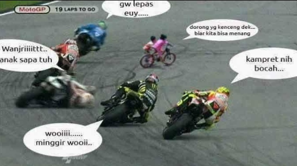 10 Meme seputar MotoGP ini bikin bikin ketawa seru