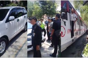 Gara-gara diparkir di atas rel, mobil ini bikin kereta gagal melintas