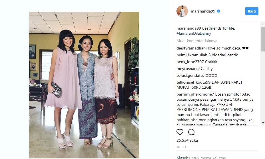 10 Bukti kedekatan Marshanda dan bestiesnya, friendship goals