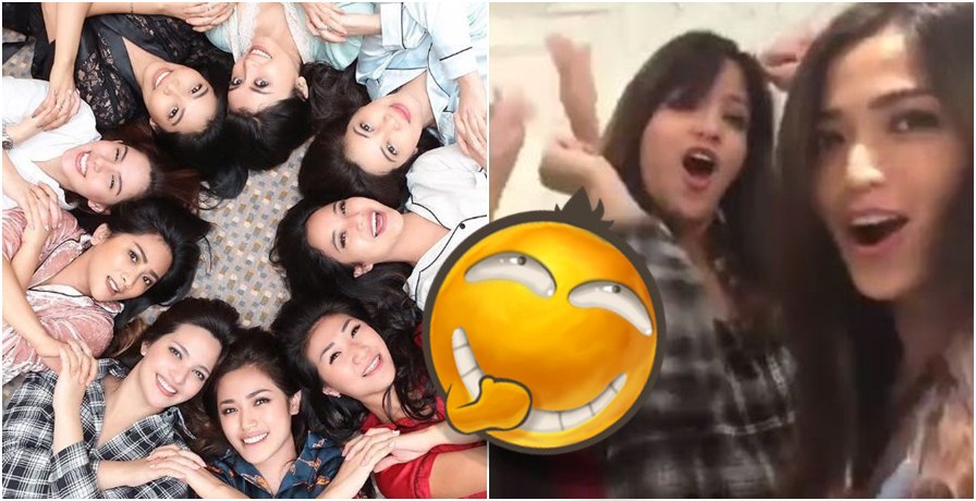 Kumpul bareng, aksi girl squad Nia Ramadhani di kamar mandi ini seru