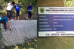 Proyek irigasi di Bondowoso ini mendadak viral, faktanya bikin miris