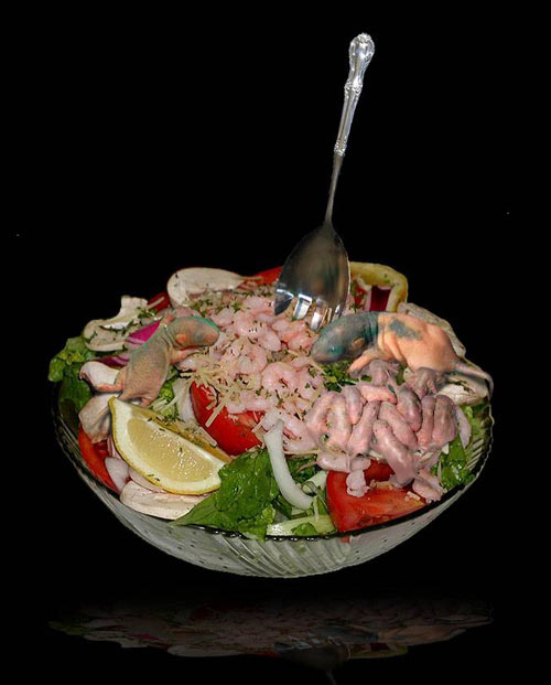 8 Editan foto makanan ini bak sarang hewan menjijikkan