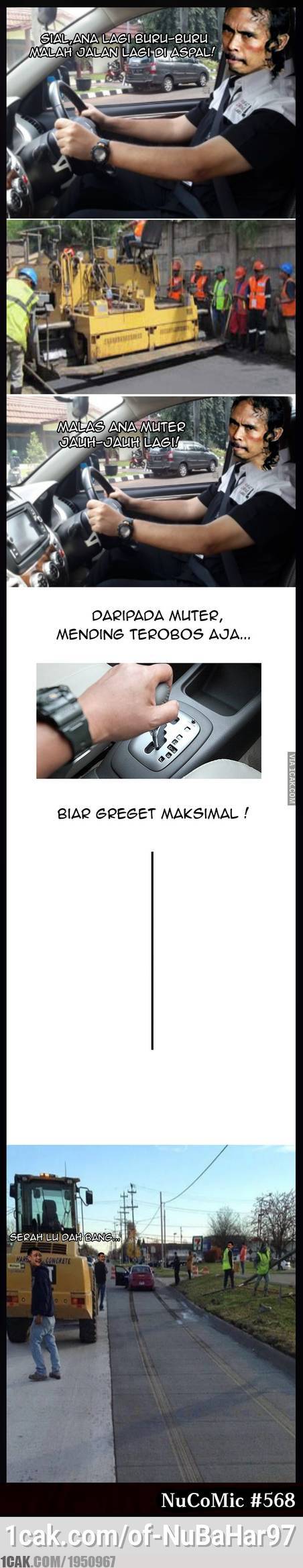 14 Meme kocak jalan aspal ini nyindirnya nonjok abis