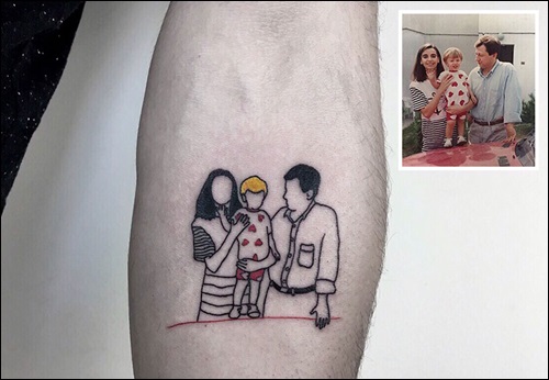 10 Tato lucu ini terinspirasi dari foto masa kecil, keren abis