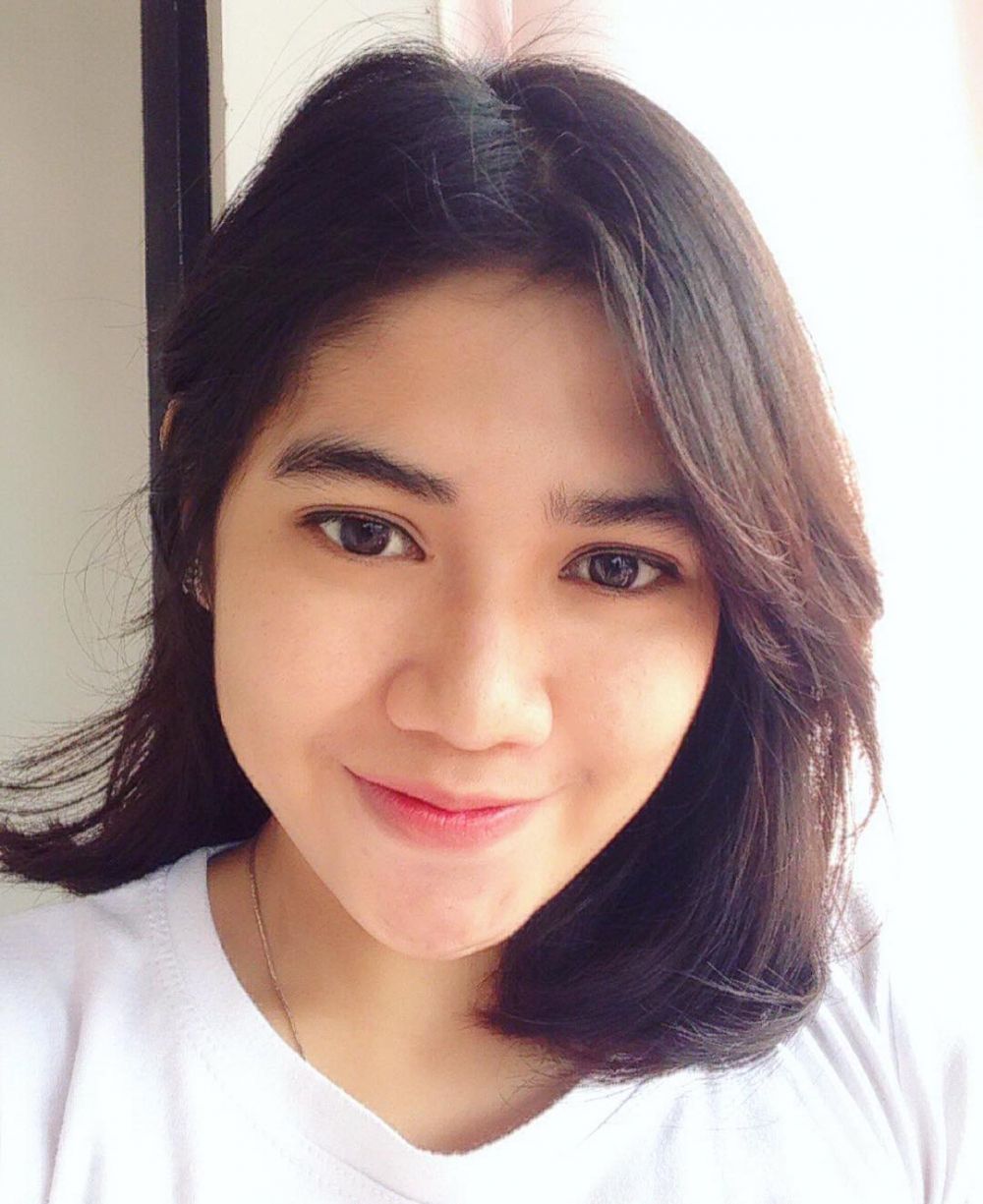 Intan Campina, staf perusahaan ojek online yang disebut mirip Isyana