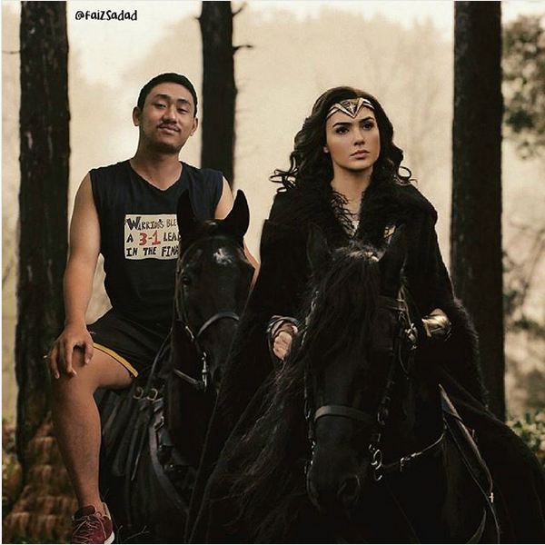 15 Editan foto cowok Indonesia bareng seleb Hollywood ini epik banget