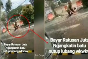 Sebut polisi kerjaannya cuma tambal jalan, pria ini kena batunya