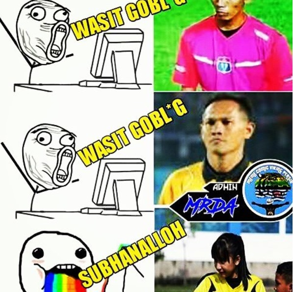 6 Meme ketika cewek jadi wasit ini bikin para cowok serba salah