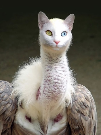 15 Editan kucing dan burung ini keren abis, coba ada di dunia nyata