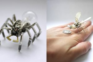 10 Serangga ini terbuat dari jam bekas, detailnya mengagumkan