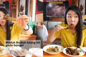 Begini reaksi cewek Korea mencicipi tengkleng pertama kali