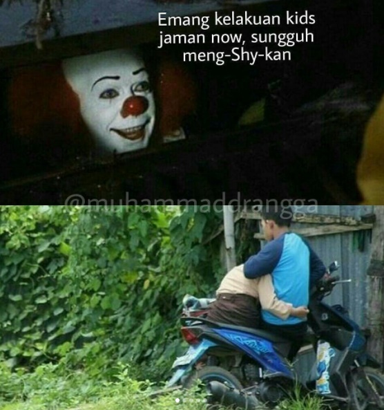 12 Foto editan kocak badut Pennywise, bikin seremnya hilang