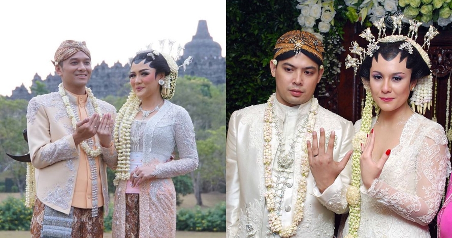 Vicky Shu & 8 artis ini menikah dengan busana putih adat Jawa