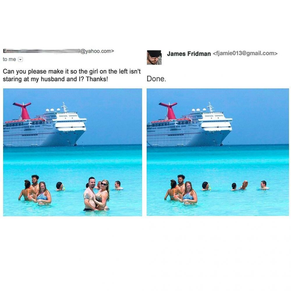 15 Foto orang liburan sebelum & sesudah jadi korban ahli Photoshop