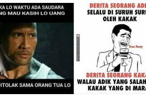 10 Meme 'derita jadi saudara' ini bikin cengar-cengir sendiri