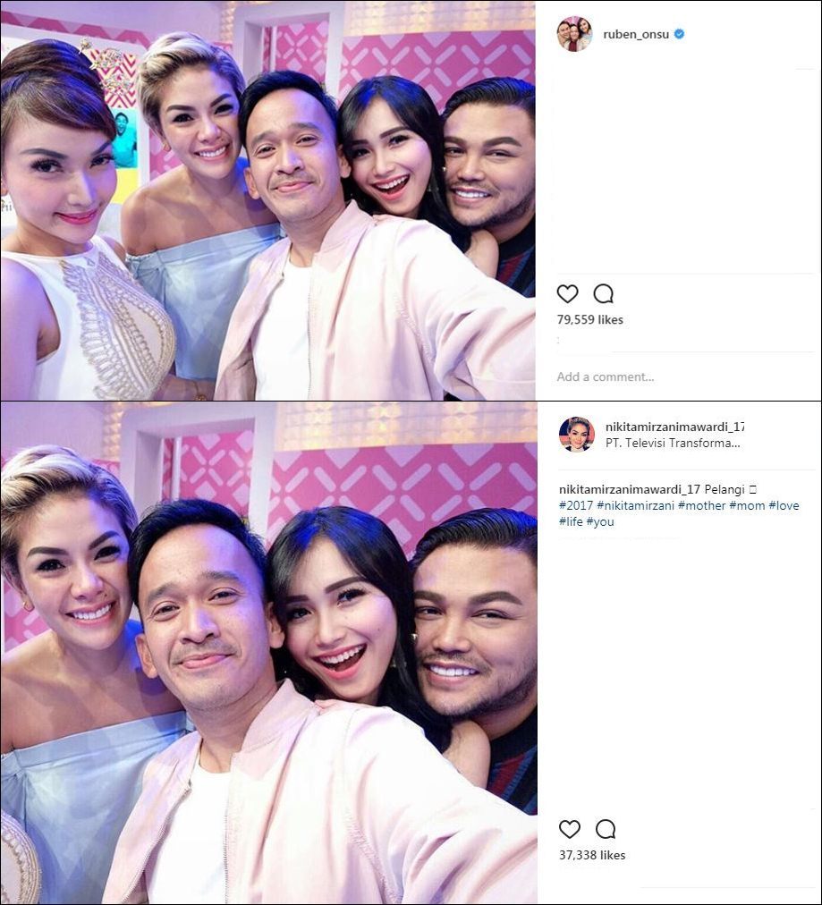 5 Seleb ini bikin heboh gara-gara ketahuan crop foto artis lain