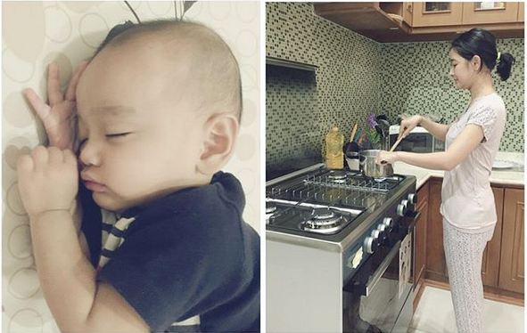 13 Gaya Uut Permatasari ngemong anak, tanpa makeup & cuma pakai daster