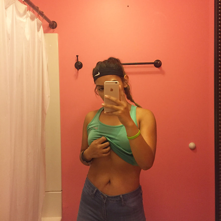 Dulu gemuk, 12 foto transformasi tubuh cewek ini bikin melongo