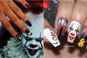 10 Nail art tema film horor IT ini ngehits di Instagram, kreatif abis
