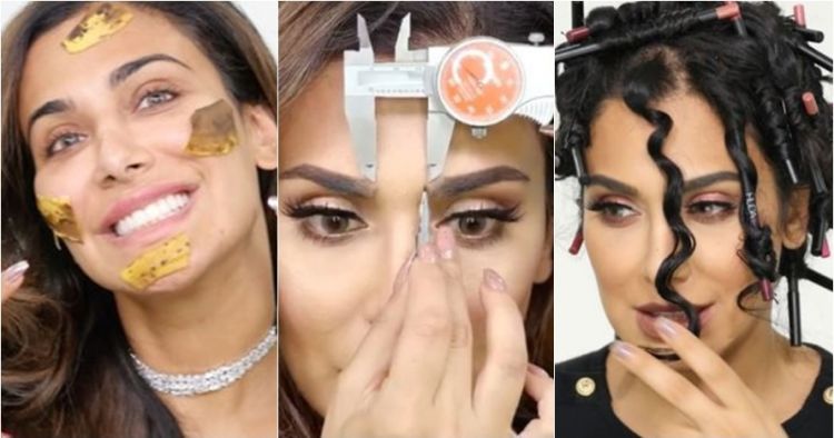 10 Beauty hack unik ala Huda Beauty, dari garpu sampai kulit pisang