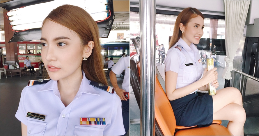 Viral wanita cantik berseragam, warganet tebak jenis kelamin aslinya