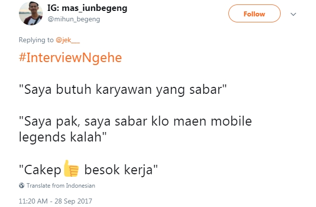 15 Cuitan 'interview ngehe' ini bikin makin bosen jadi pengangguran