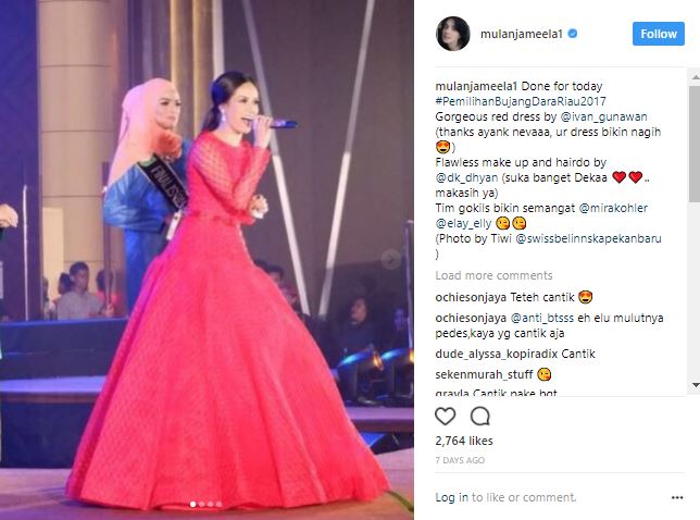 Kembali menyanyi, 10 aksi panggung Mulan Jameela ini glamor bak ratu